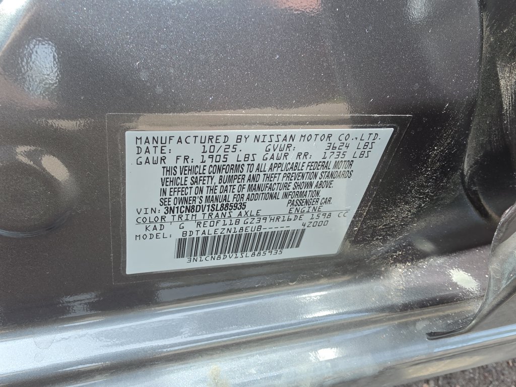 Used 2025 Nissan Versa S w/ Trunk Package FWD image 30