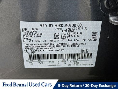 Certified 2024 Lincoln Aviator Reserve w/ Elements Package Plus image 36