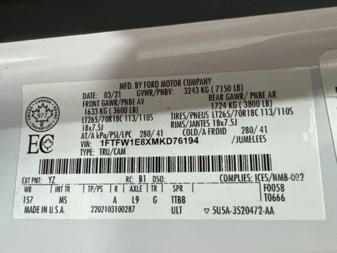 Used 2021 Ford F150 XLT w/ XTR Package image 40