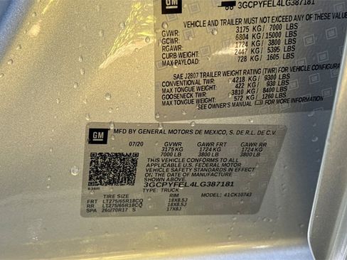 Used 2020 Chevrolet Silverado 1500 LT Trail Boss image 32