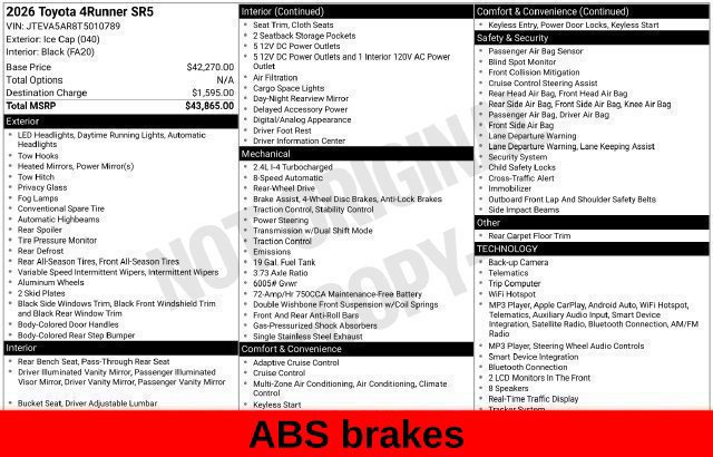 Used 2026 Toyota 4Runner SR5 RWD image 36