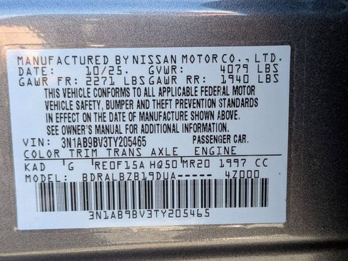 New 2026 Nissan Sentra S w/ Floor Mat Package FWD image 34