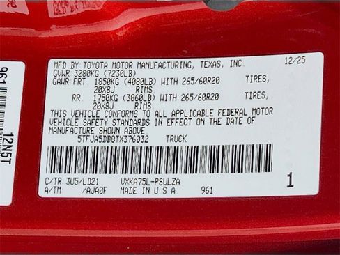 New 2026 Toyota Tundra Limited image 29