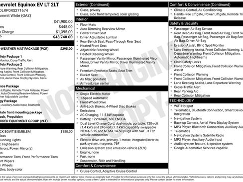 Used 2024 Chevrolet Equinox EV LT w/ LPO, All-Weather Mat Package FWD image 3