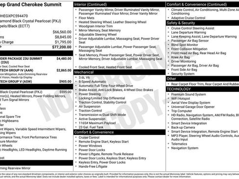 Used 2023 Jeep Grand Cherokee Summit AWD/4WD image 6