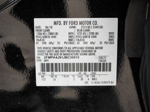 Used 2018 Ford Edge SEL w/ Equipment Group 201A image 33