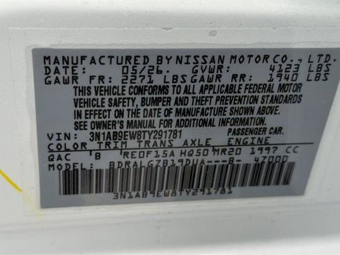 New 2026 Nissan Sentra SL w/ Floor Mat Package FWD image 33