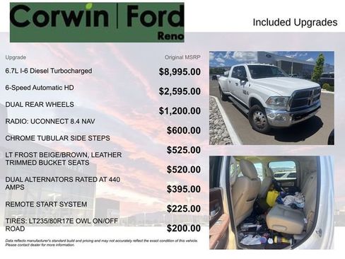 Used 2016 RAM 3500 Laramie w/ Cold Weather Group AWD/4WD image 8