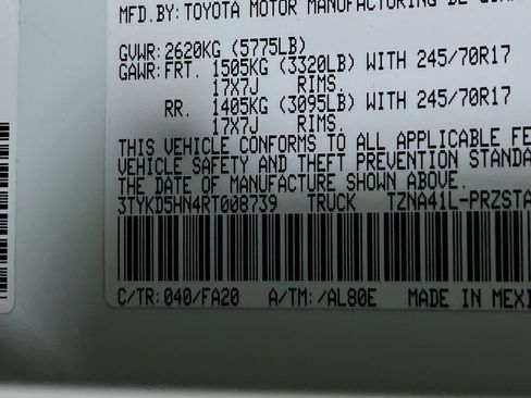 Certified 2024 Toyota Tacoma SR RWD image 28