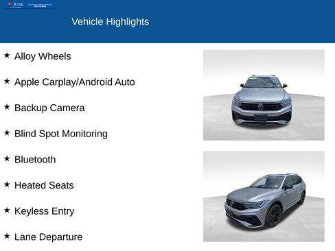Used 2024 Volkswagen Tiguan SE R-Line AWD/4WD image 2