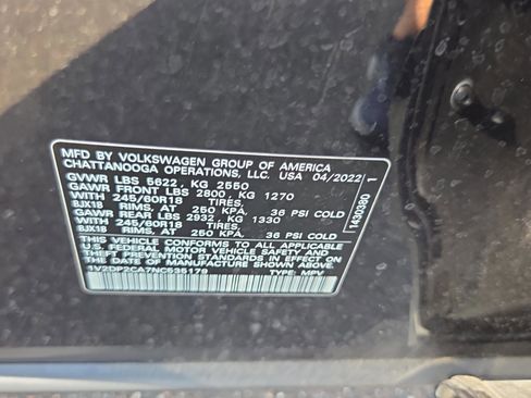Used 2022 Volkswagen Atlas SE FWD image 15