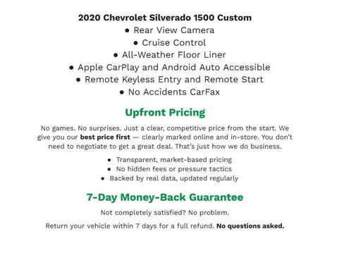 Used 2020 Chevrolet Silverado 1500 Custom w/ Custom Value Package AWD/4WD image 2