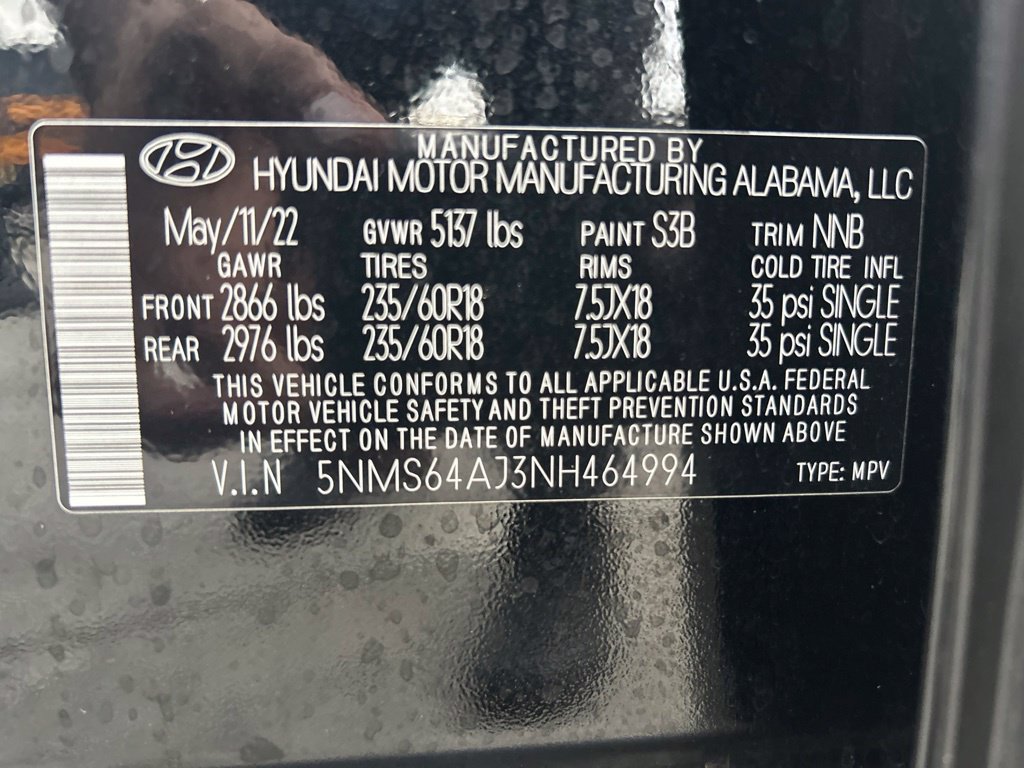 Used 2022 Hyundai Santa Fe XRT w/ Cargo Package FWD image 44
