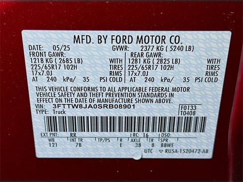 New 2025 Ford Maverick XLT w/ XLT Luxury Package image 17