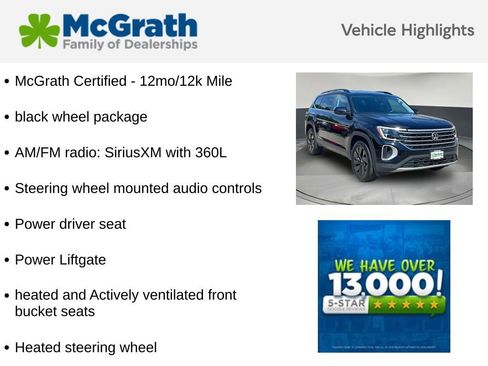 Used 2025 Volkswagen Atlas SE w/ Black Wheel Package AWD/4WD image 6