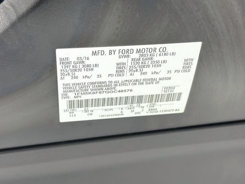 Used 2016 Ford Explorer Limited AWD/4WD image 37