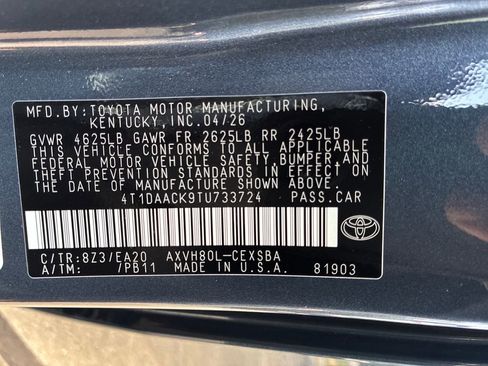 New 2026 Toyota Camry SE FWD image 44