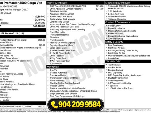 Used 2019 RAM ProMaster 3500 FWD image 32