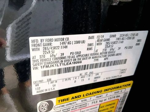 Used 2020 Ford Expedition Max Platinum RWD image 8