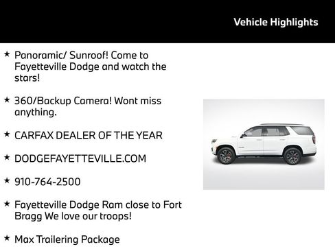 Used 2021 Chevrolet Tahoe Z71 w/ Z71 Signature Package image 5