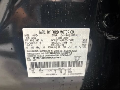 Certified 2024 Ford Explorer XLT w/ Equipment Group 202A AWD/4WD image 34