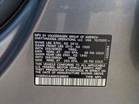 Used 2021 Volkswagen Atlas SEL image 25