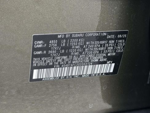 New 2025 Subaru Outback Premium image 15