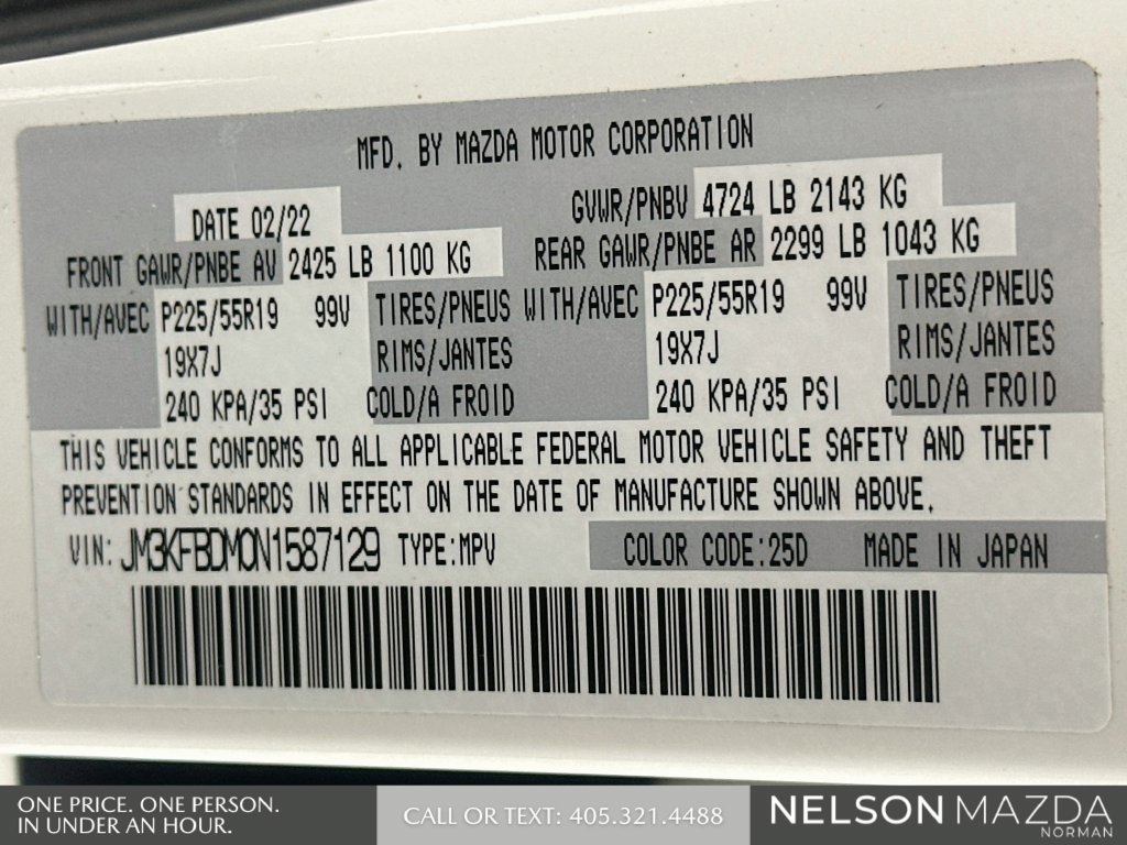 Certified 2022 MAZDA CX-5 AWD 2.5 S w/ Premium Package image 35