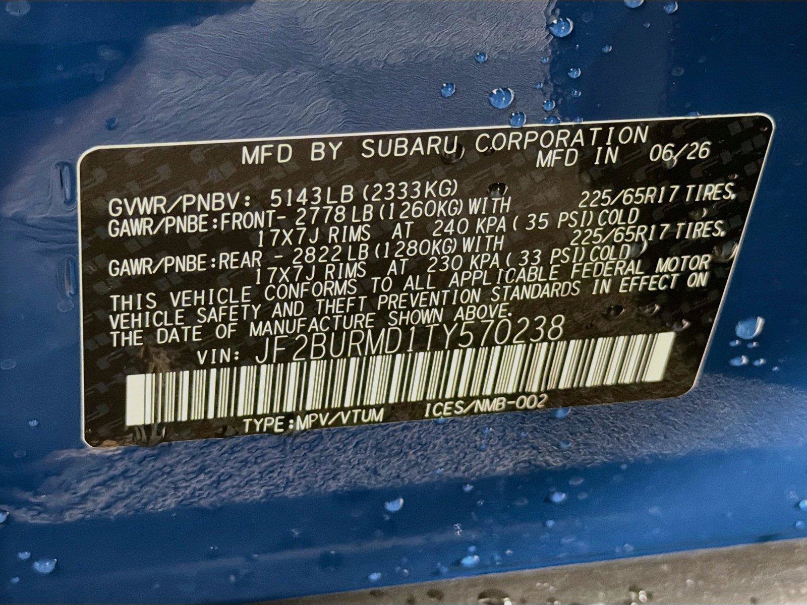 New 2026 Subaru Outback Wilderness AWD/4WD image 38
