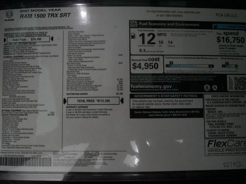 Used 2027 RAM 1500 TRX AWD/4WD image 35
