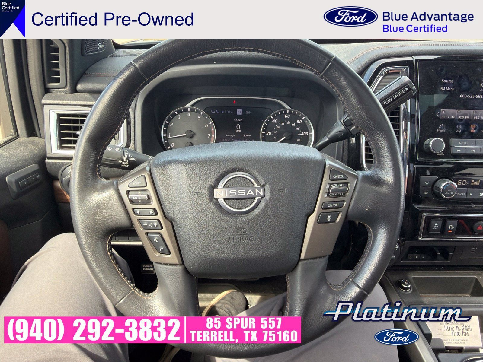 Used 2023 Nissan Titan Platinum Reserve w/ Moonroof Package AWD/4WD image 13