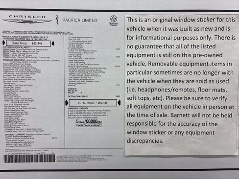 Used 2017 Chrysler Pacifica Limited FWD image 24