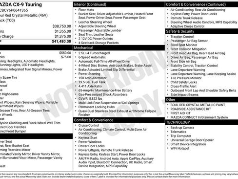 Used 2023 MAZDA CX-9 Touring image 16