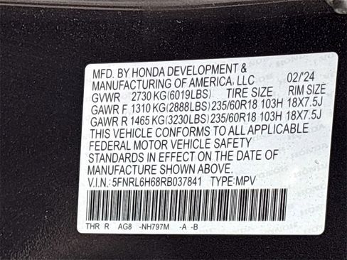 Used 2024 Honda Odyssey EX-L image 32