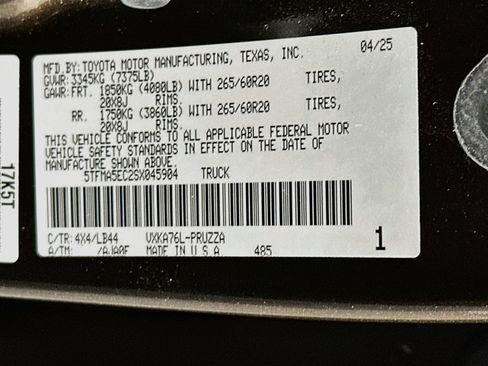 Certified 2025 Toyota Tundra 1794 Edition AWD/4WD image 32