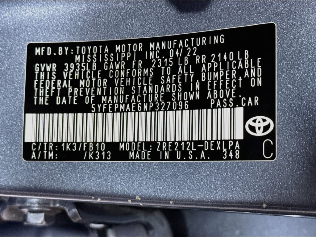 Used 2022 Toyota Corolla LE FWD image 38