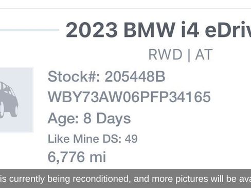 Used 2023 BMW i4 eDrive40 w/ M Sport Package RWD image 19