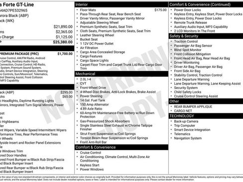 Used 2023 Kia Forte GT-Line w/ GT-Line Premium Package image 2