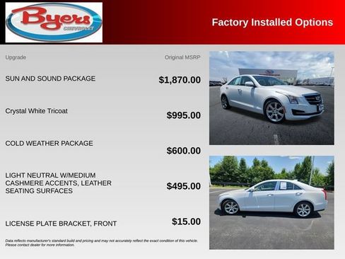 Used 2015 Cadillac ATS Luxury w/ Sun And Sound Package RWD image 10