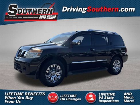 Used 2015 Nissan Armada Platinum w/ 2nd Row Captain Seat Package AWD/4WD image 1