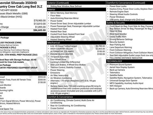 Used 2023 Chevrolet Silverado 3500 High Country AWD/4WD image 39