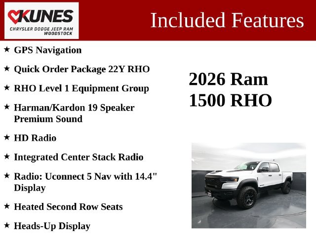New 2026 RAM 1500 RHO w/ RHO Level 1 Equipment Group AWD/4WD image 3