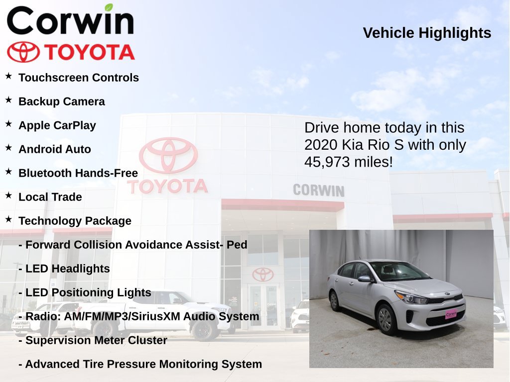 Used 2020 Kia Rio S w/ Technology Package FWD image 6