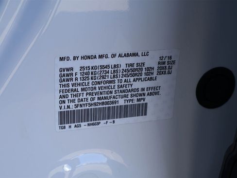 Used 2017 Honda Pilot Touring image 21