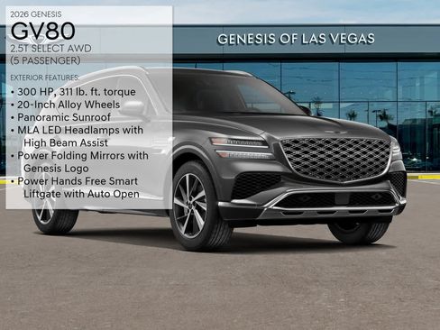 New 2026 Genesis GV80 2.5T Select AWD/4WD image 3