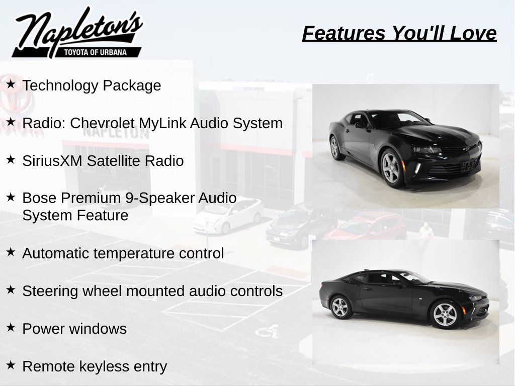 Used 2016 Chevrolet Camaro LT w/ Technology Package RWD image 6