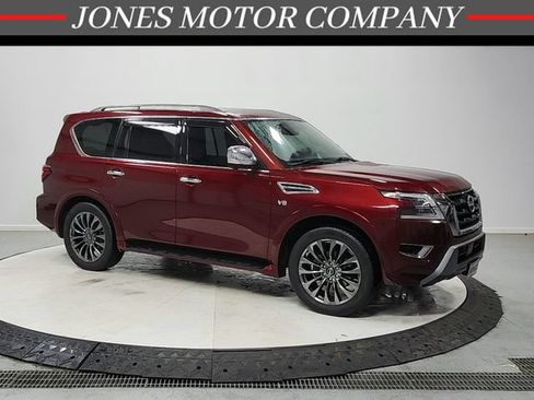 Used 2021 Nissan Armada Platinum w/ Captain's Chairs Package RWD image 1