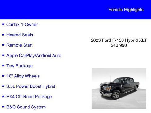 Certified 2023 Ford F150 XLT w/ Equipment Group 302A High AWD/4WD image 2