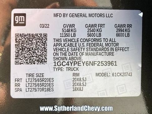 Used 2022 Chevrolet Silverado 2500 LTZ w/ Gooseneck/5TH Wheel Package AWD/4WD image 58