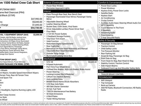 Used 2019 RAM 1500 Rebel w/ Rebel Level 1 Equipment Group image 29